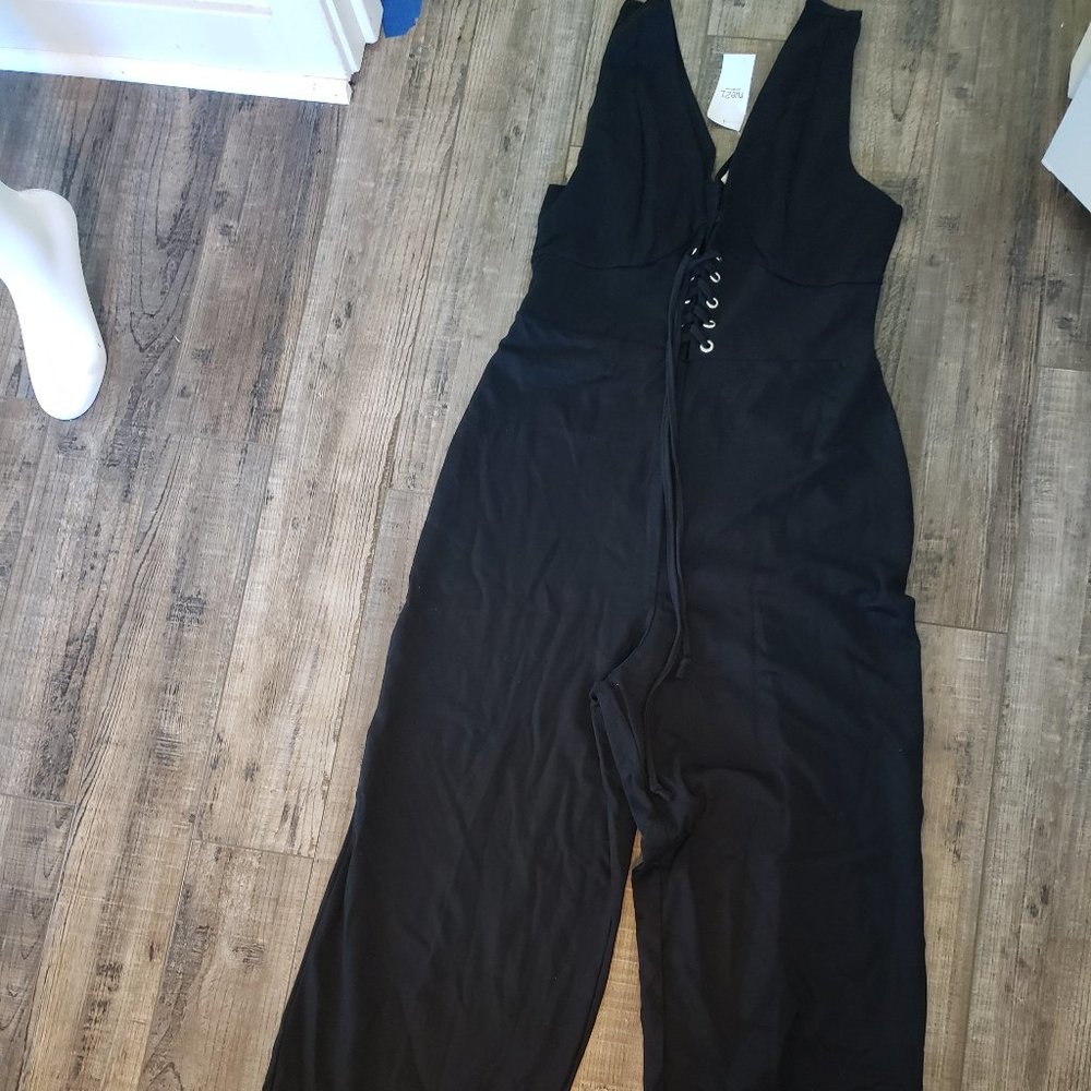 HOT GAL RUE21 BLACK XL PANTS JUMPSUIT